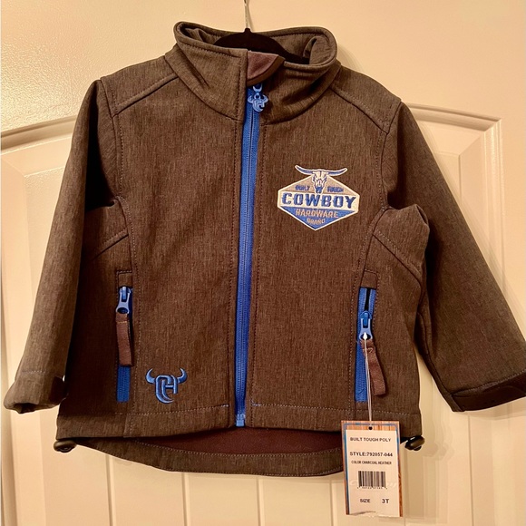 Awesome! HARD TO FIND! NWT “COWBOY HARDWARE” Built Tough Toddler Jacket 3T - Picture 2 of 5